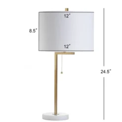 24.5" Metal/Marble Alyssa Table Lamp (Includes LED Light Bulb) Gold - JONATHAN Y -Furniture store GUEST 2ff455e2 73b3 4a01 a76b a6ff1d1f6f6d