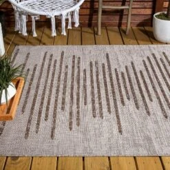 Zolak Berber Stripe Geometric Indoor/Outdoor Area Rug - JONATHAN Y -Furniture store GUEST 3130077a 6d96 441d 8eeb 85d269c11d9e