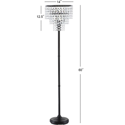 JONATHAN Y Juliette Crystal/Metal Floor Lamp 2 JONATHAN Y Juliette Crystal/Metal Floor Lamp - Image 2