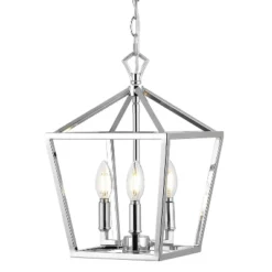 10" 3-Light Ojai Iron Classic Modern Lantern LED Pendant - JONATHAN Y -Furniture store GUEST 332ae216 1d47 464a 8e4f f336f00a97c2