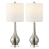 Set Of 2 25" Dylan Metal/Crystal Teardrop Table Lamps (Includes LED Light Bulb) - JONATHAN Y