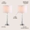 JONATHAN Y Victoria Crystal LED Table Lamp
