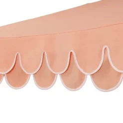 JONATHAN Y Tracy 9 Ft. Classic MidCentury Scalloped Fringe Market Patio Umbrella With Auto-Tilt, Crank, Wind Vent And UV Protection -Furniture store GUEST 37690bd4 fe23 4bd5 8289 68317042b64d