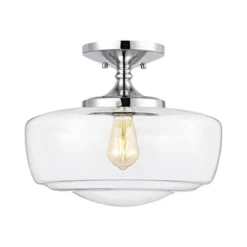 14" Marfa Glass/Iron Farmhouse Modern LED Flush Mount - JONATHAN Y 26 14" Marfa Glass/Iron Farmhouse Modern LED Flush Mount - JONATHAN Y -Furniture store GUEST 38969af3 e405 4d88 8078 8b1db1566c53