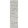 Algaida Moroccan Diamond Shag Area Rug - JONATHAN Y