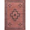 Korsa Geometric Medallion Machine-Washable Area Rug - JONATHAN Y