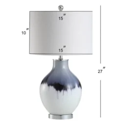 27" Glass/Metal Mia Table Lamp (Includes LED Light Bulb) Blue - JONATHAN Y -Furniture store GUEST 38e34c22 fb00 4182 bc08 c57f93f7c1d5
