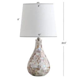 20.5" Mona Mini Table Lamp (Includes LED Light Bulb) Ivory - JONATHAN Y -Furniture store GUEST 39453b56 8e89 47df 9310 bd8de7652cae