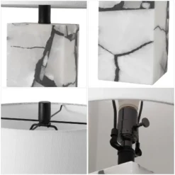 JONATHAN Y Elizabeth Contemporary Coastal Alabaster LED Table Lamp With Body Night Light -Furniture store GUEST 3a8cb59e 064b 4b73 94d1 b7b03c89ddba