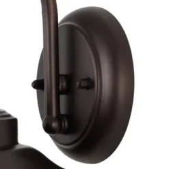 JONATHAN Y 8.25" 1-Light Rodanthe Farmhouse Industrial Iron/Glass Outdoor LED Sconce Oil Rubbed Bronze/Clear : UL Listed, Dimmable -Furniture store GUEST 3ac5c810 4955 46cb a54b 4fa63e79c816