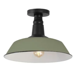 JONATHAN Y Camila Classic Industrial Indoor/Outdoor Iron LED Semi Flush Mount -Furniture store GUEST 3c5977b6 eaf5 4730 aa26 5e9326d78adb