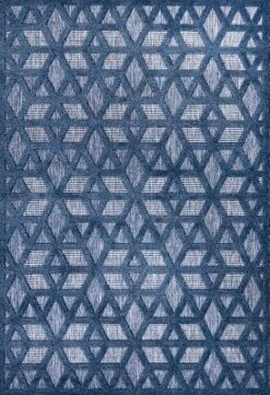 Talaia Neutral Geometric Indoor/Outdoor Area Rug - JONATHAN Y