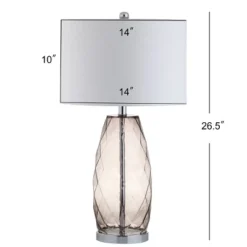 26.5" Glass/Metal Juliette Table Lamp (Includes Energy Efficient Light Bulb) - JONATHAN Y -Furniture store GUEST 3e511e6b c992 435f 846f 82715f70bc92