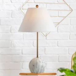 29" Resin/Metal Miami Minimalist Table Lamp (Includes LED Light Bulb) Gold - JONATHAN Y 9 29" Resin/Metal Miami Minimalist Table Lamp (Includes LED Light Bulb) Gold - JONATHAN Y -Furniture store GUEST 3e9fac39 4c5e 4064 8a89 2f0781ca211d