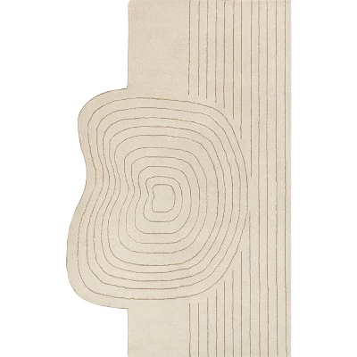 JONATHAN Y Retro Bohemian Abstract Striped Handwoven Wool Indoor Area Rug 1 JONATHAN Y Retro Bohemian Abstract Striped Handwoven Wool Indoor Area Rug