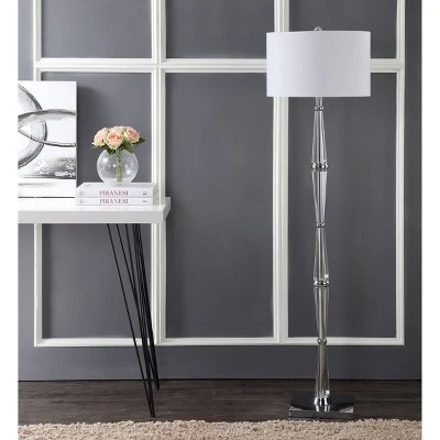 60" Francine Crystal Floor Lamp (Includes LED Light Bulb) Clear - JONATHAN Y 2 60" Francine Crystal Floor Lamp (Includes LED Light Bulb) Clear - JONATHAN Y - Image 2