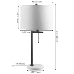 JONATHAN Y Alyssa Metal/Marble LED Table Lamp 9 JONATHAN Y Alyssa Metal/Marble LED Table Lamp -Furniture store GUEST 419fa623 9de9 4eed be78 33deaf1a234f