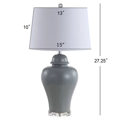Set Of 2) 27.25" Winnie Ceramic Urn Table Lamp (Includes Energy Efficient Light Bulb) - JONATHAN Y 3 Set Of 2) 27.25" Winnie Ceramic Urn Table Lamp (Includes Energy Efficient Light Bulb) - JONATHAN Y - Image 3