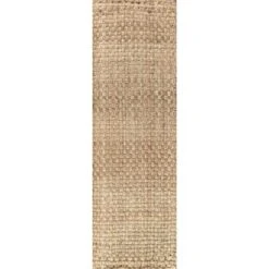 Estera Hand Woven Boucle Chunky Jute Indoor Area Rug - JONATHAN Y
