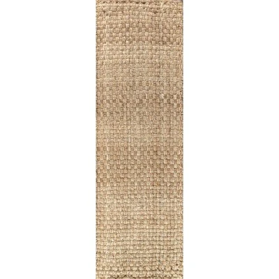 Estera Hand Woven Boucle Chunky Jute Indoor Area Rug - JONATHAN Y 1 Estera Hand Woven Boucle Chunky Jute Indoor Area Rug - JONATHAN Y
