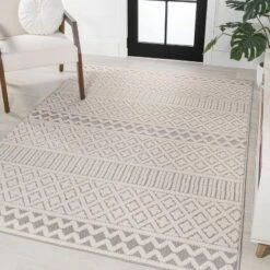 JONATHAN Y Ormond High-Low Modern Trellis Geometric Moroccan Indoor/Outdoor Area Rug -Furniture store GUEST 425e6fe4 c774 4316 a14a e5dc1776da35