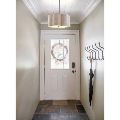 20" LED Adjustable Metal Pendant Oil Rubbed Bronze - Jonathan Y 1 20" LED Adjustable Metal Pendant Oil Rubbed Bronze - Jonathan Y