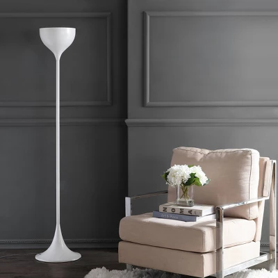 69.5" Metal Joyce Floor Lamp (Includes LED Light Bulb) White - JONATHAN Y 2 69.5" Metal Joyce Floor Lamp (Includes LED Light Bulb) White - JONATHAN Y - Image 2