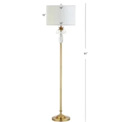 61" Crystal/Metal Adalyn Floor Lamp (Includes LED Light Bulb) Gold - JONATHAN Y -Furniture store GUEST 4385ec41 bbf7 4a2d ad66 f6fcb591bf46