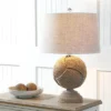 24" Monkey's Fist Knotted Rope Table Lamp (Includes LED Light Bulb) Brown - JONATHAN Y