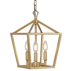 10" 3-Light Ojai Iron Classic Modern Lantern LED Pendant - JONATHAN Y -Furniture store GUEST 44f123bb a53d 45a2 9524 731dd9ec177f