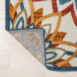 Flora Abstract Bold Mandala High-Low Indoor/Outdoor Area Rug - JONATHAN Y -Furniture store GUEST 450744e7 fe65 4bcb 9d69 1ae94b979271