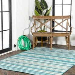 Castara Wavy Stripe Modern Indoor/Outdoor Area Rug - JONATHAN Y -Furniture store GUEST 45166b95 7f5b 4a39 827c dc294d7f53c6