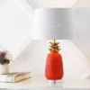 23" Pineapple Classic Vintage Ceramic LED Table Lamp LED Light Bulb (Includes LED Light Bulb) - JONATHAN Y