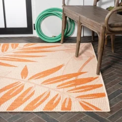 Havana Tropical Palm Leaf Indoor/Outdoor Area Rug - JONATHAN Y -Furniture store GUEST 49ee4f5d 1f32 4b08 8ab6 1a11ba07cb21