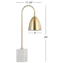 26" Metal Ana Arched Table Lamp (Includes LED Light Bulb) Gold - JONATHAN Y -Furniture store GUEST 4a4f729b 5ead 4797 b13d 5b105d74b5b1