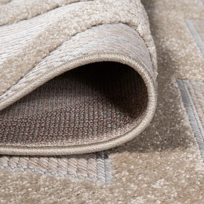 Duwun High-Low Pile Ogee Trellis Tone-on-Tone Indoor/Outdoor Area Rug - JONATHAN Y 4 Duwun High-Low Pile Ogee Trellis Tone-on-Tone Indoor/Outdoor Area Rug - JONATHAN Y - Image 4