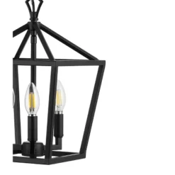 10" 3-Light Ojai Iron Classic Modern Lantern LED Pendant - JONATHAN Y -Furniture store GUEST 4c5de876 9492 48f4 a828 2c028d6c1c27