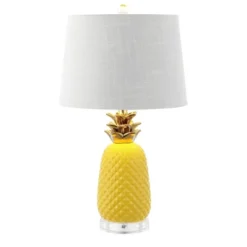 23" Pineapple Classic Vintage Ceramic LED Table Lamp LED Light Bulb (Includes LED Light Bulb) - JONATHAN Y -Furniture store GUEST 4cfe7c6d 2b63 4c07 abff e9ba238de690