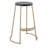 JONATHAN Y Hula Modern Designer Iron Curved Backless Bar Stool