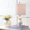 19" Bailey Seashell Table Lamp (Includes LED Light Bulb) White - JONATHAN Y