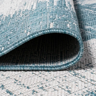 Scandi Minimalist Border Indoor/Outdoor Area Rug - JONATHAN Y 4 Scandi Minimalist Border Indoor/Outdoor Area Rug - JONATHAN Y - Image 4