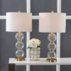 27" (Set Of 2) Bella Glass Triple Sphere Table Lamp (Includes Energy Efficient Light Bulb) - JONATHAN Y