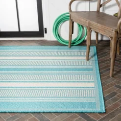Haynes Modern Double Stripe Indoor/Outdoor Area Rug - JONATHAN Y -Furniture store GUEST 5139aedc 3c80 491f 9383 90abd89331ce