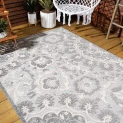 Gordes Paisley High-Low Indoor/Outdoor Area Rug - JONATHAN Y -Furniture store GUEST 515cab69 5b1a 4856 98e5 752190e99ba1