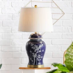 29.5" Ceramic Gracie Ginger Jar Table Lamp (Includes LED Light Bulb) Blue - JONATHAN Y 7 29.5" Ceramic Gracie Ginger Jar Table Lamp (Includes LED Light Bulb) Blue - JONATHAN Y -Furniture store GUEST 51de737d 600e 4ba9 9969 9d085ee74fd8
