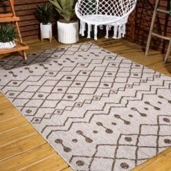Nokat Modern Bohemian Inspired Indoor/Outdoor Area Rug - JONATHAN Y -Furniture store GUEST 51ff5f67 124f 42f4 bb26 c540f8037aab