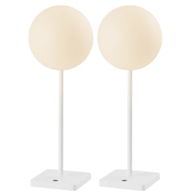 JONATHAN Y Allie Modern Minimalist Indoor/Outdoor Metal Globe Rechargeable/Cordless Dimmable Integrated LED Table Lamp With Touch Sensor 10 JONATHAN Y Allie Modern Minimalist Indoor/Outdoor Metal Globe Rechargeable/Cordless Dimmable Integrated LED Table Lamp With Touch Sensor - Image 10