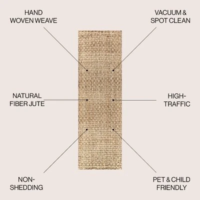 Estera Hand Woven Boucle Chunky Jute Indoor Area Rug - JONATHAN Y 2 Estera Hand Woven Boucle Chunky Jute Indoor Area Rug - JONATHAN Y - Image 2