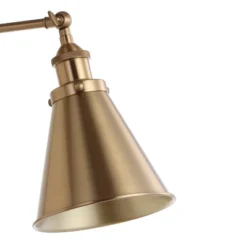 7" (Set Of 2) LED Rover Adjustable Classic Glam Arm Metal Wall Sconces Brass/Gold - JONATHAN Y: Hardwired, ETL Listed, 2700K -Furniture store GUEST 54e02e0e 1e73 496d 8aa1 bfb69abcba53