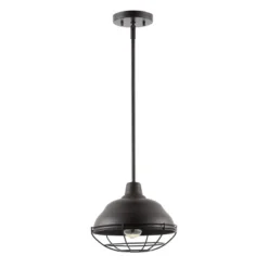 Light Levi Industrial Farmhouse Iron Linear LED Pendant Oil Rubbed Bronze - JONATHAN Y -Furniture store GUEST 56c7c65b 69fb 4cb3 8ed2 f33563ca8b2d